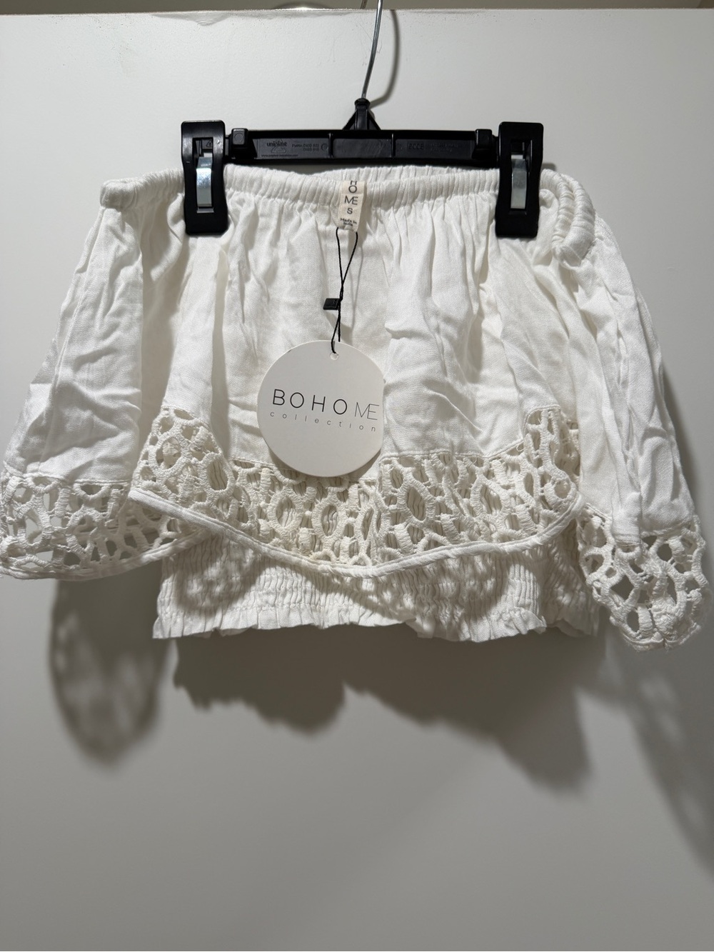 bohme White Crochet Trim Swim Coverup